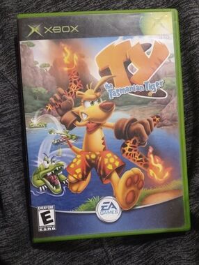 TY the Tasmanian Tiger 2002 XBox (Green Case, Colorful Cover)